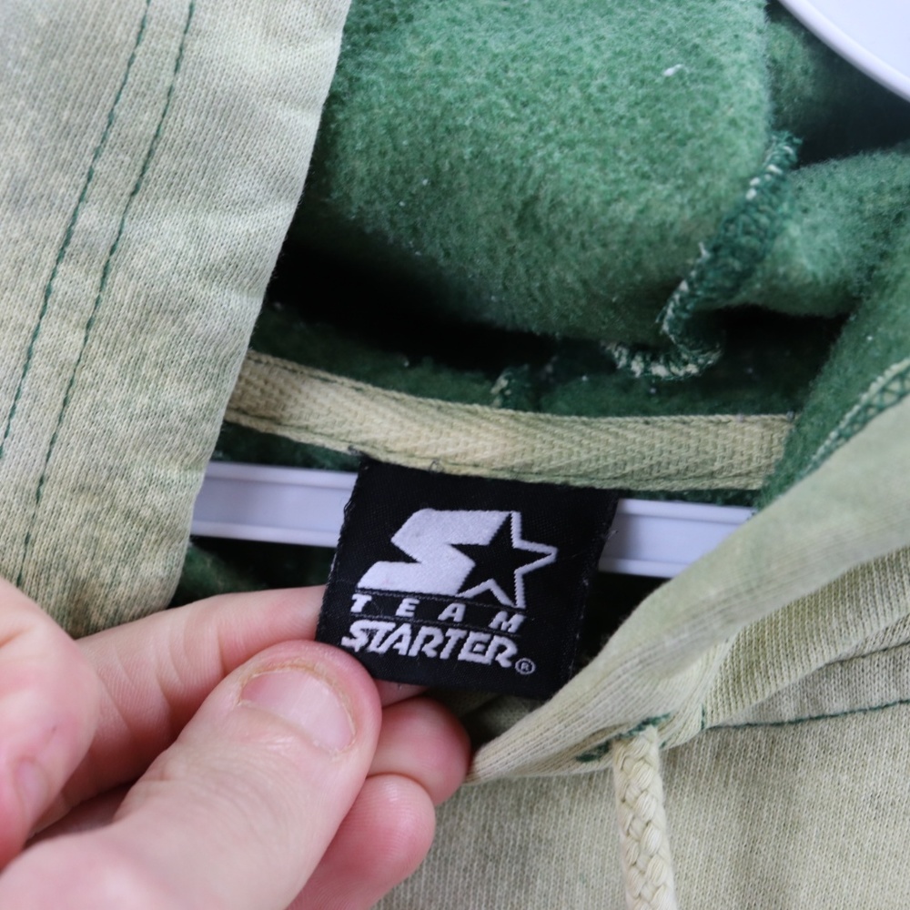 Vintage Starter Michigan State Bleach Wash Hoodie - Picture 6 of 8